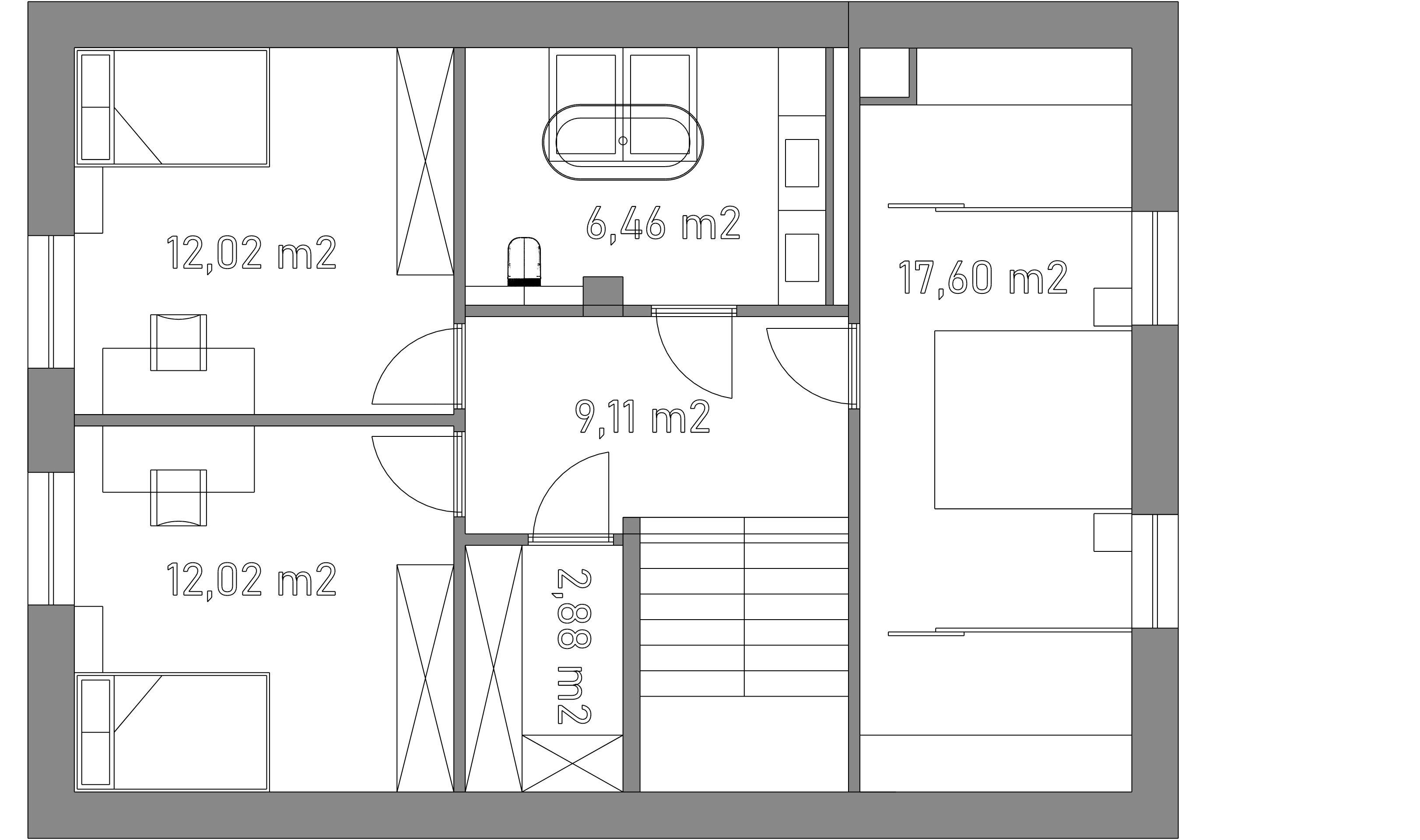 Dom Sząbruk - układ funkcjonalny parter_metraż.pdf (1)